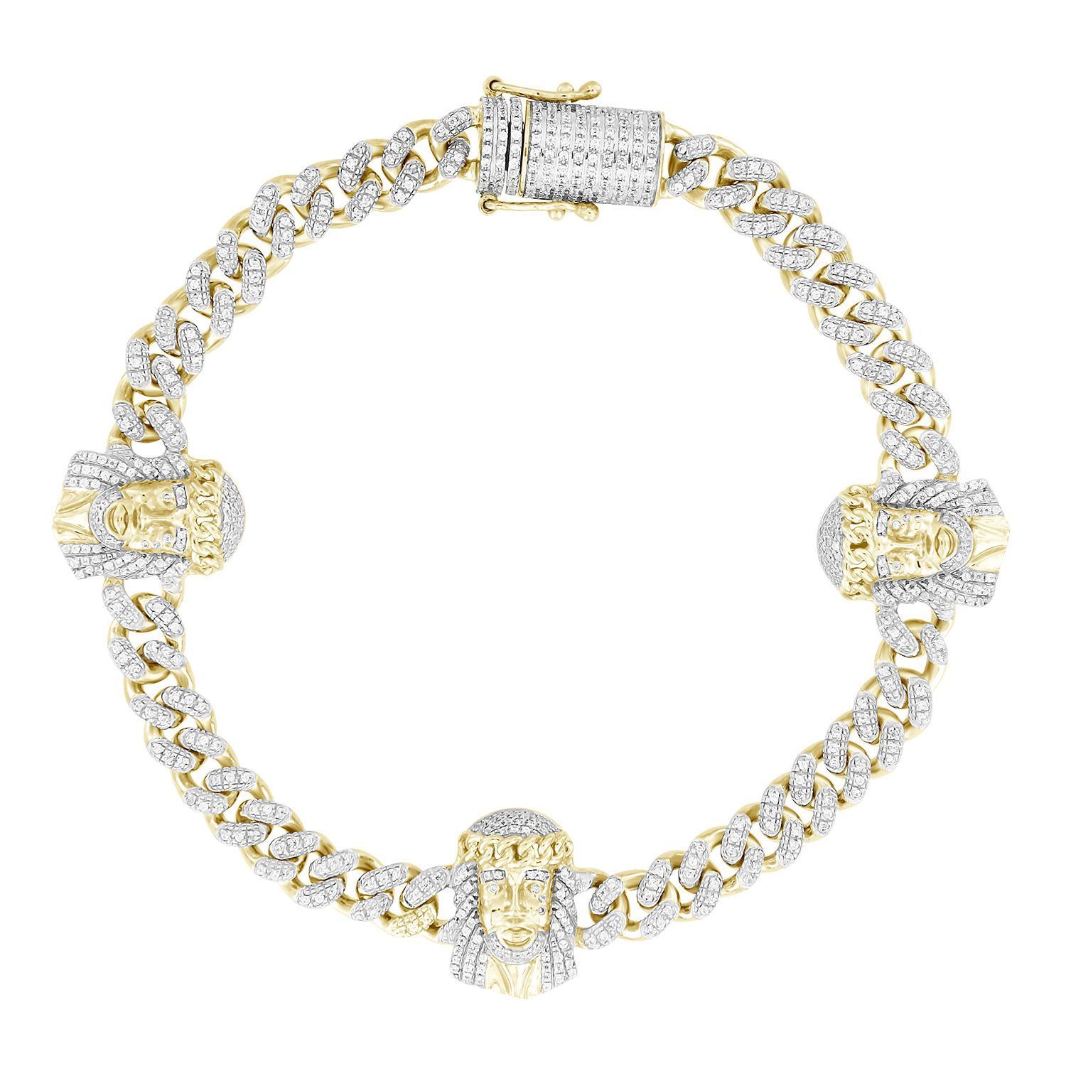 Buy Kanishk Diamond Bracelet In Gold For Men Online
